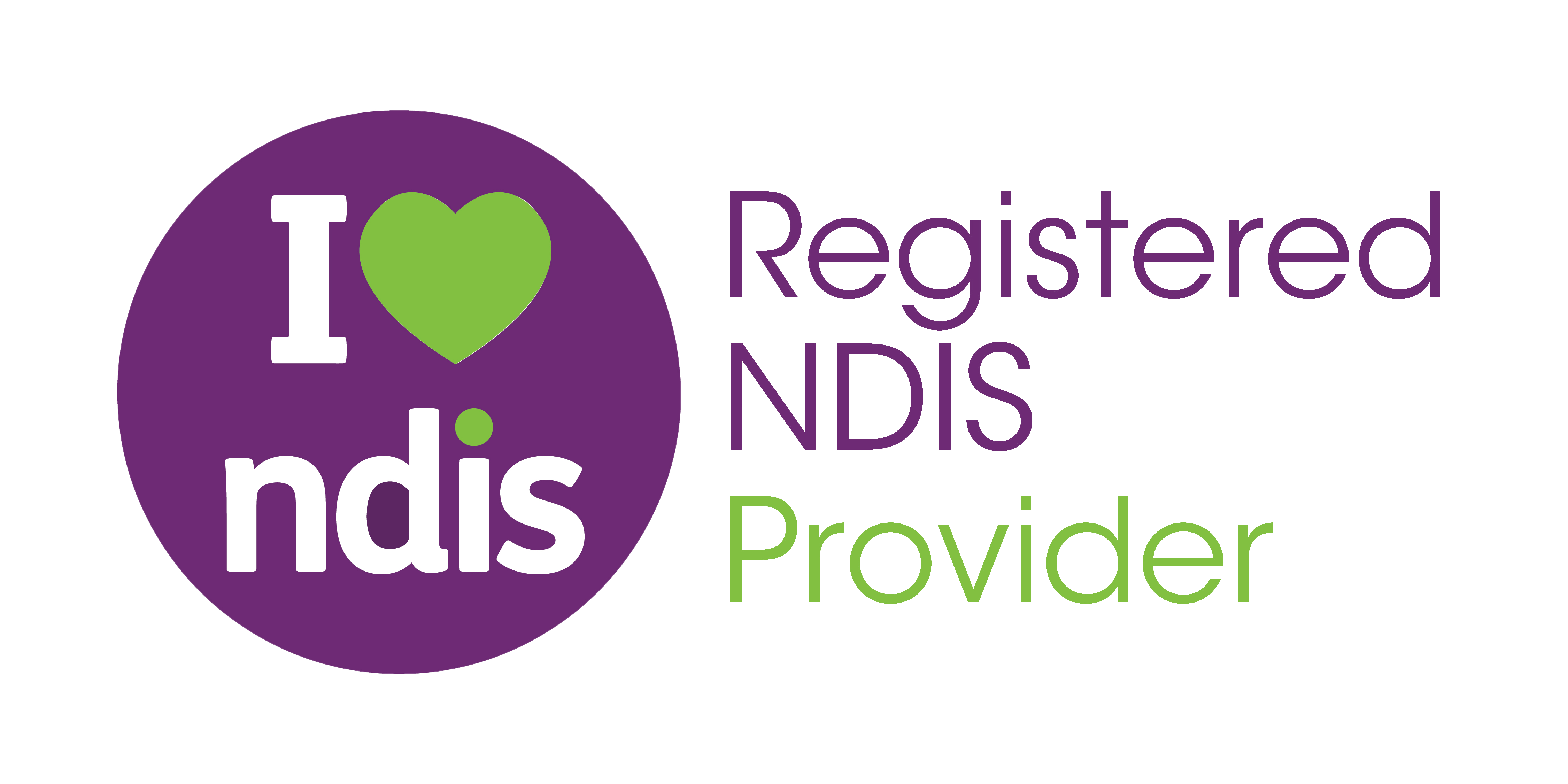 NDIS logo – White text on a purple background representing the National Disability Insurance Scheme